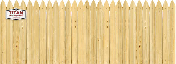 Gothic Pickets - Wood Fence Option