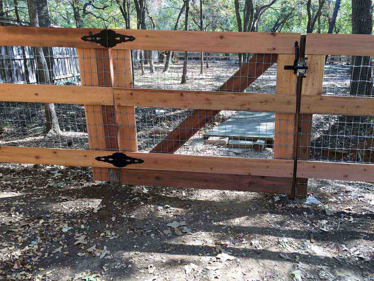 North Texas Ranch Rail Fence