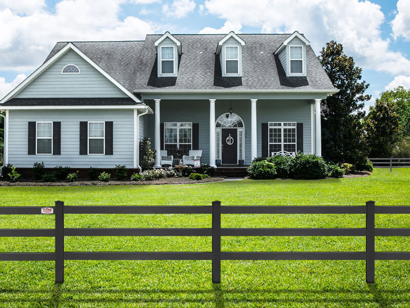 Black Vinyl Fencing Color Option in North DFW Area