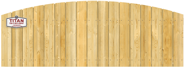 Convex Top Cut - Wood Fence Option