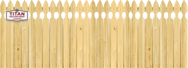 French Gothic Pickets - Wood Fence Option