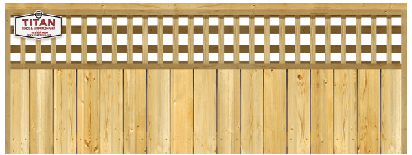 Lattice Top - Wood Fence Option