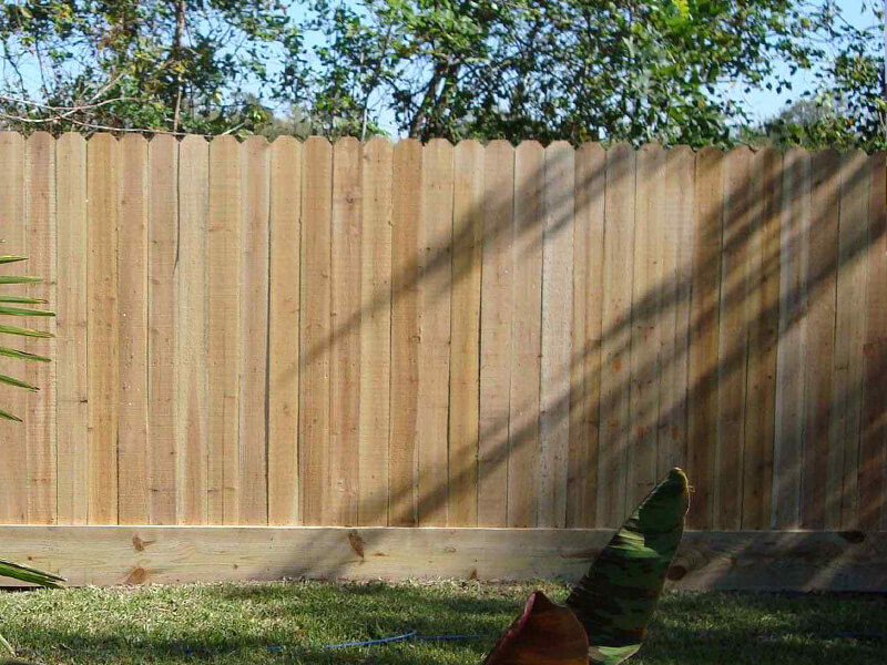 Cross Roads TX stockade style wood fence