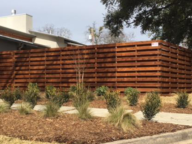 Plano TX Shadowbox style wood fence