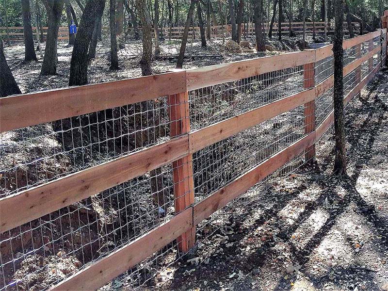 Ranch Rail fence Hunter Texas